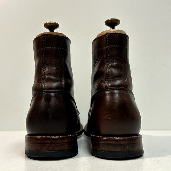 EXCELLENT Oak Street Bootmakers Field Boot Plain Toe Brown Chromexcel 10.5 - Picture 6 of 13